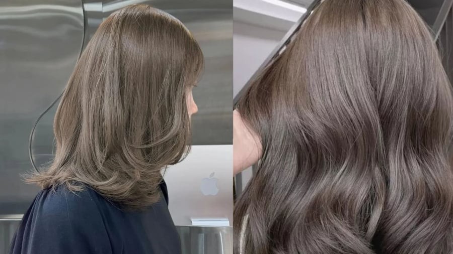 Màu tóc nâu xám lạnh sẽ phù hợp với người có da trắng lạnh, da tự nhiên và da trung tính.