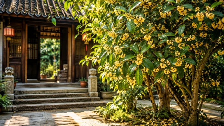 Người xưa thích trồng cây mộc hương trước nhà