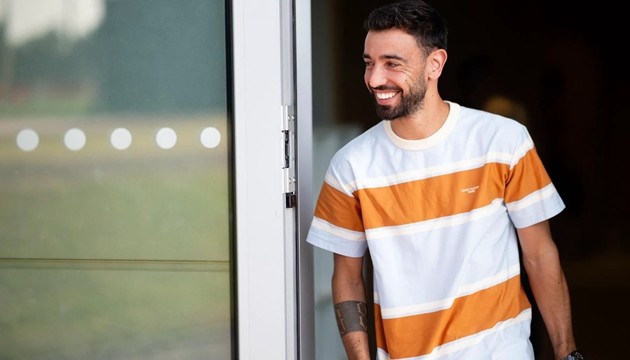 Bruno Fernandes trở lại tập luyện cùng Quỷ đỏ. Ảnh: Manchester United
