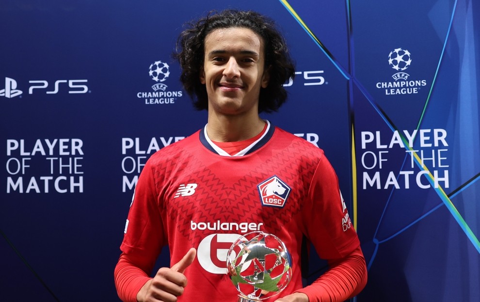 Ayyoub Bouaddi được cho đang rất gần Man City. Ảnh: LOSC Lille FC.