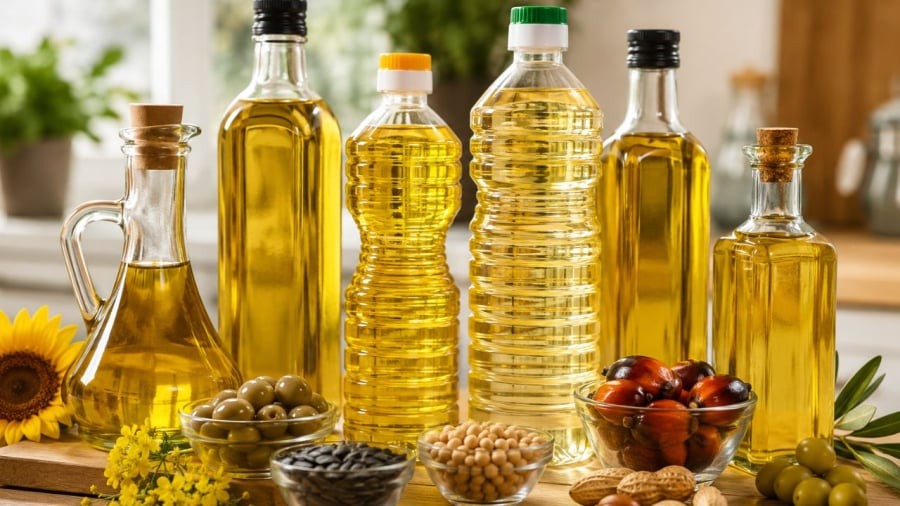 Dầu ăn đã mở nắp tránh để lâu