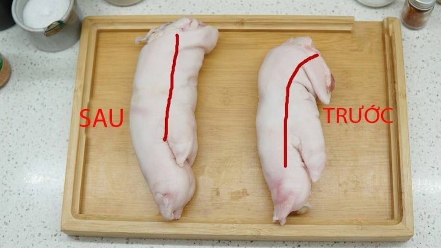 Chân giò trước và chân giò sau có kết cấu, hương vị khác nhau, thích hợp để làm các món ăn khác nhau.