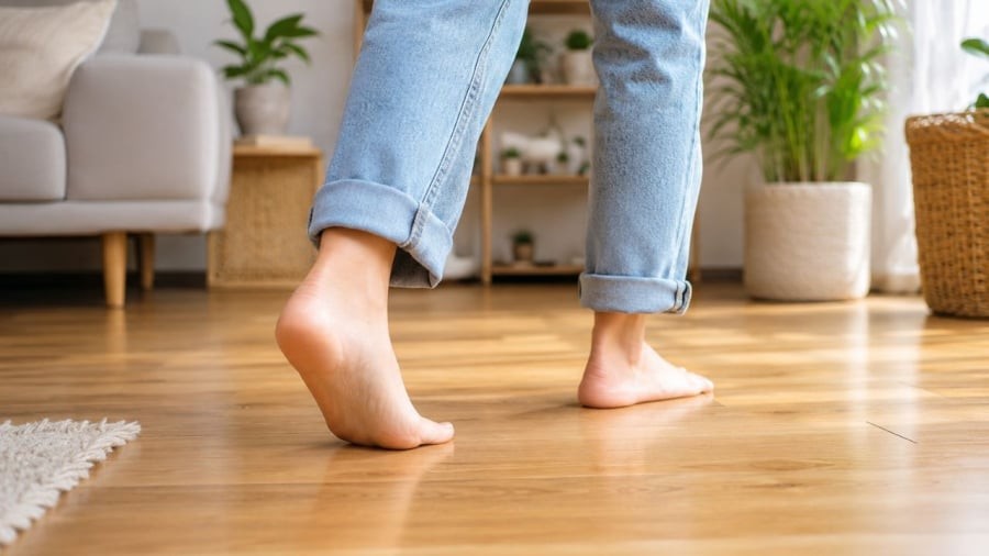 Nên đi dép hay đi chân trần trong nhà