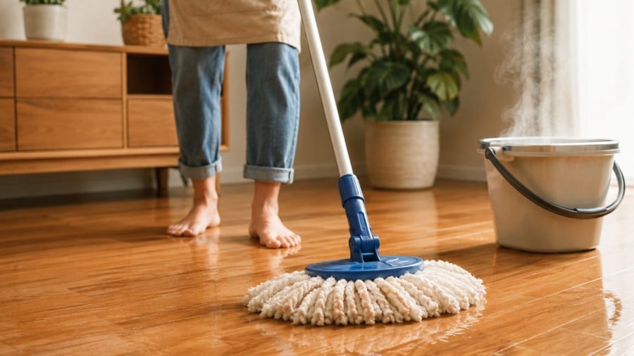 Lau nhà bằng nước nóng là nên hay không nên?