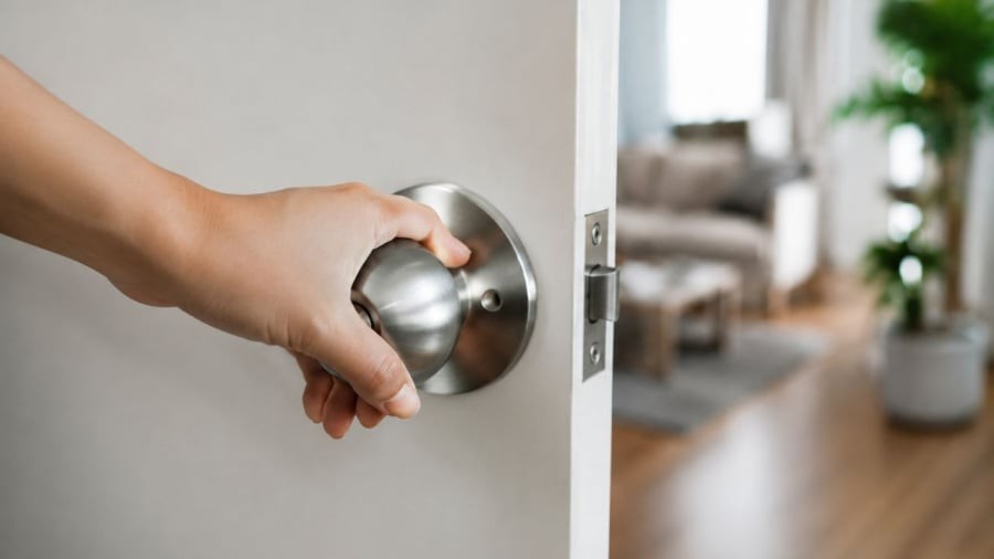 Chú ý tay nắm cửa cần vệ sinh