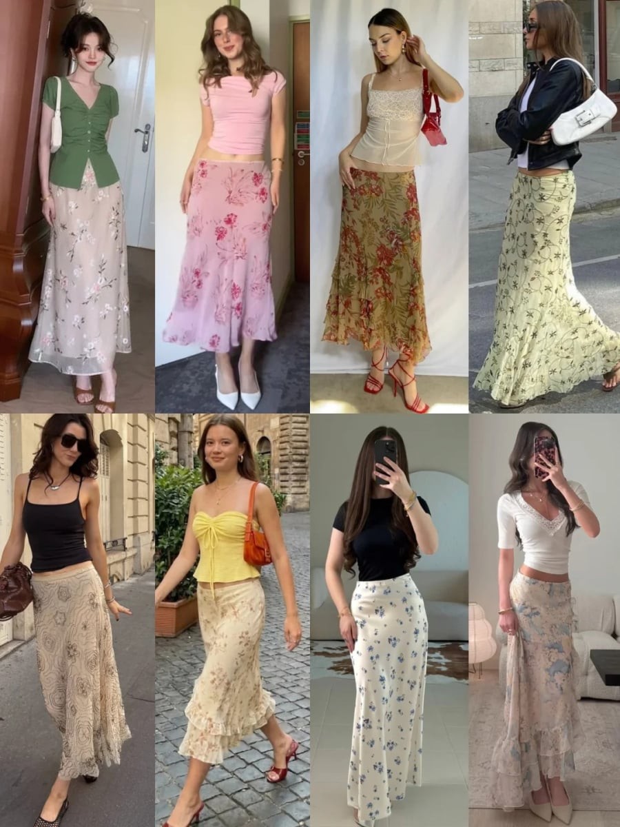 Một trong những ưu điểm nổi bật nhất của chân váy dài là tính linh hoạt. 