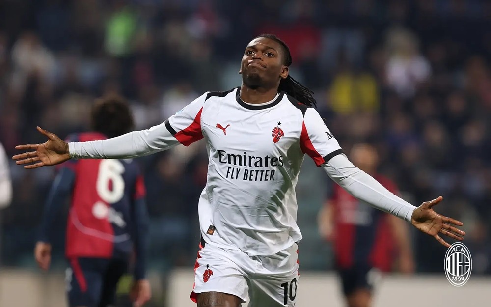 Rafael Leao trong màu áo AC Milan. Ảnh: AC Milan FC.