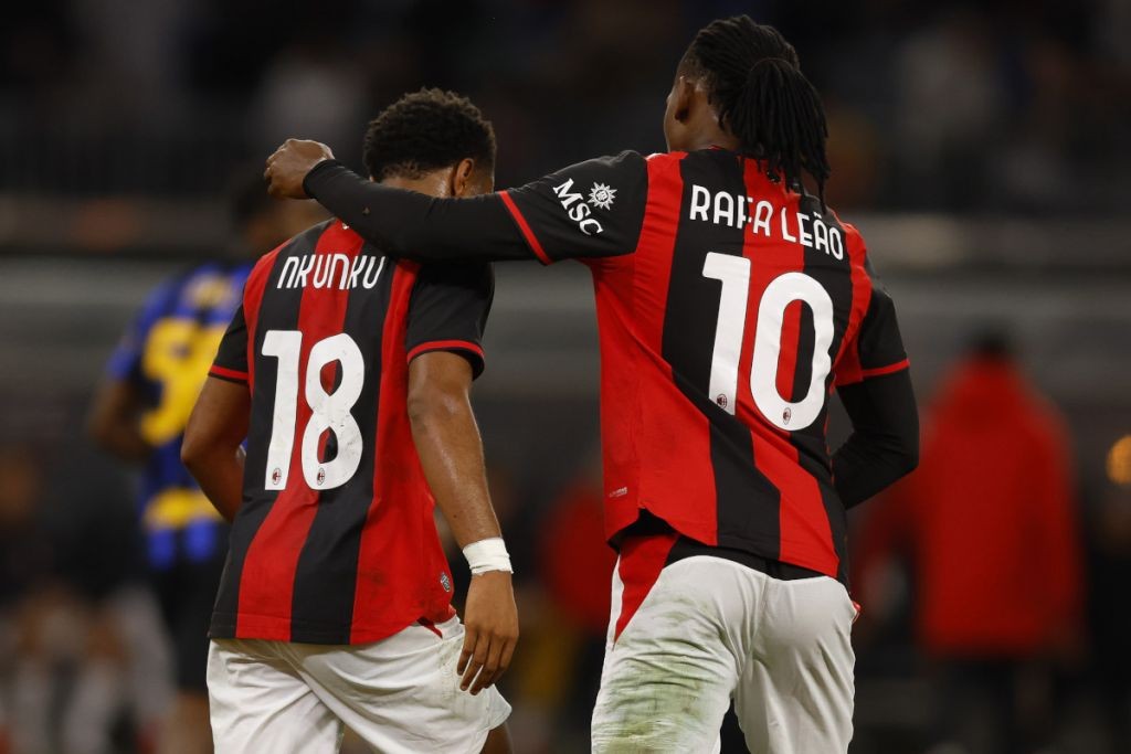  Leao dường như đang tận hưởng việc thi đấu cho Milan. Ảnh: Getty.