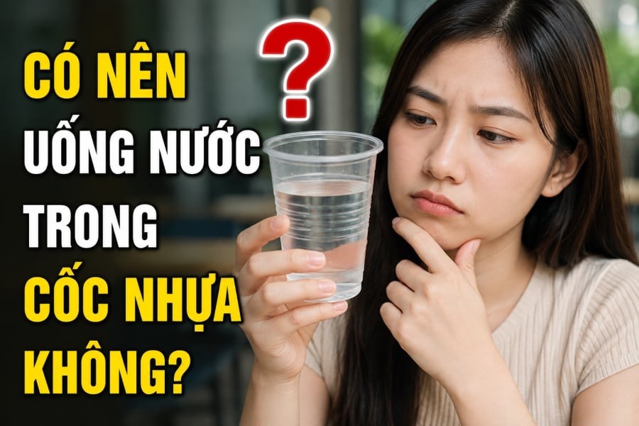 Có nên uống nước trong cốc nhựa không?