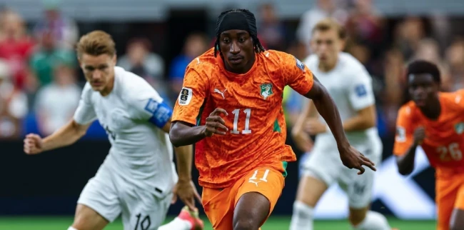 Yan Diomande sẽ nâng tầm hàng công Real Madrid. Ảnh: Getty.