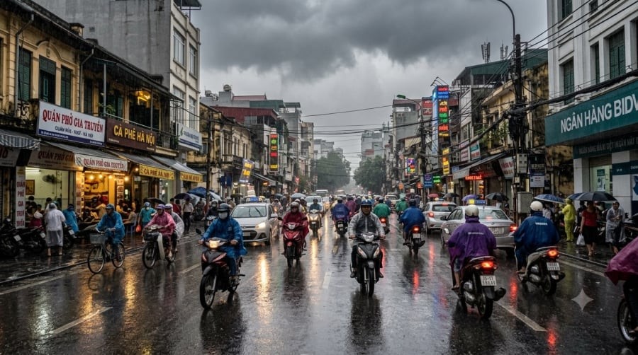 Miền Bắc còn mưa vừa đến mưa to trong buổi sáng 7/8, sau đó lượng mưa giảm dần từ chiều.