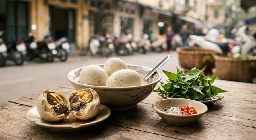 Dùng đũa gắp thử, nếu gắp quả trứng lên một cách dễ dàng, không bị trượt là trứng đã chín tới.