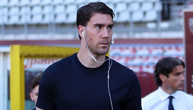 Dusan Vlahovic có thể cập bên Barcelona ngay mùa hè 2026. Ảnh: Getty Images