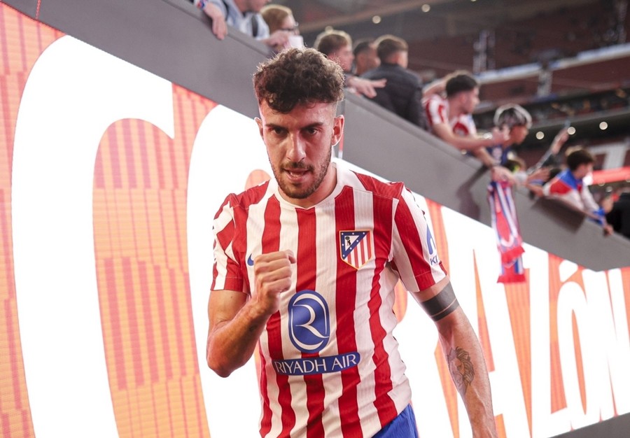Matteo Ruggeri được cho đến gần việc gia nhập Aston Villa. Ảnh: Atletico Madrid FC.