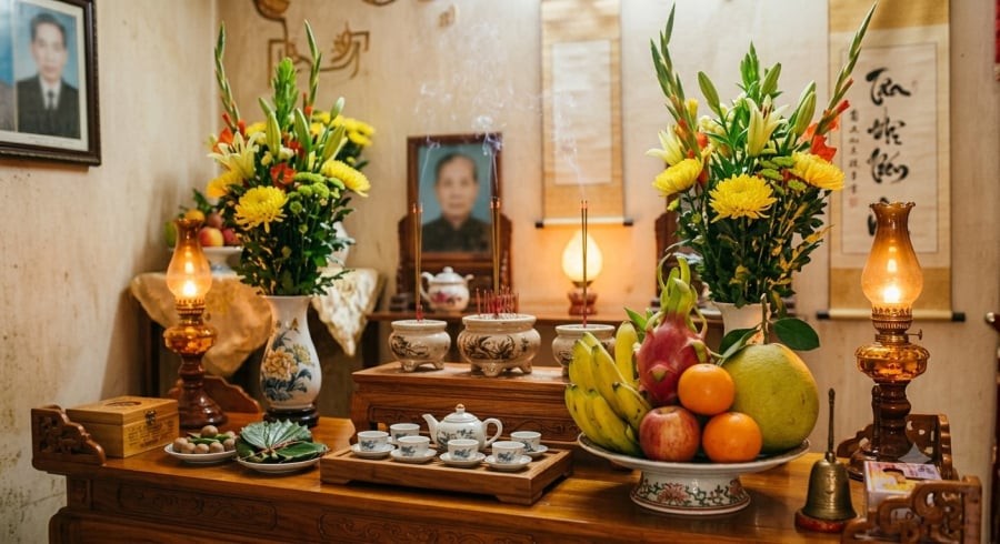 Theo quan niệm dân gian, hoa tươi và trái cây sạch tượng trưng cho sức sống, sự đủ đầy và những điều tốt lành.