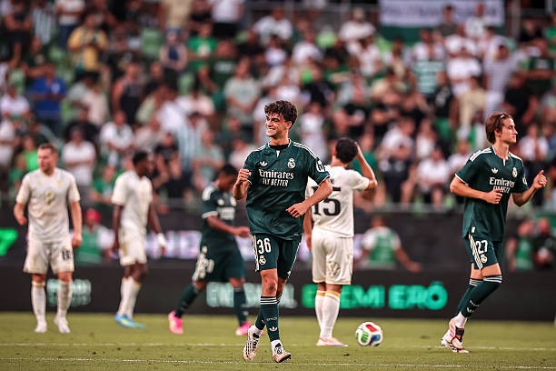 Mario Rivas giúp Real có bàn mở tỷ số. Ảnh: Getty Images.