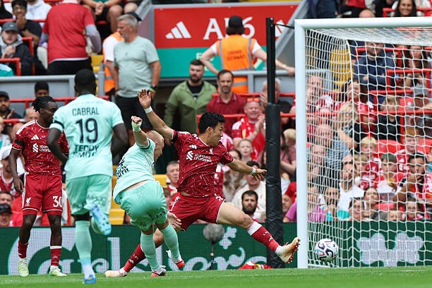 Biereth quân bình tỷ số cho Monaco. Ảnh: Getty Images. 