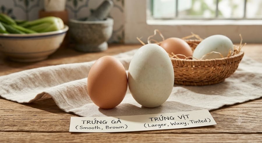Trứng vịt tỏ ra vượt trội hơn về hàm lượng vitamin B12, vitamin A, sắt, canxi và folate. Đây là những dưỡng chất quan trọng hỗ trợ tái tạo hồng cầu và tăng cường hệ miễn dịch.

