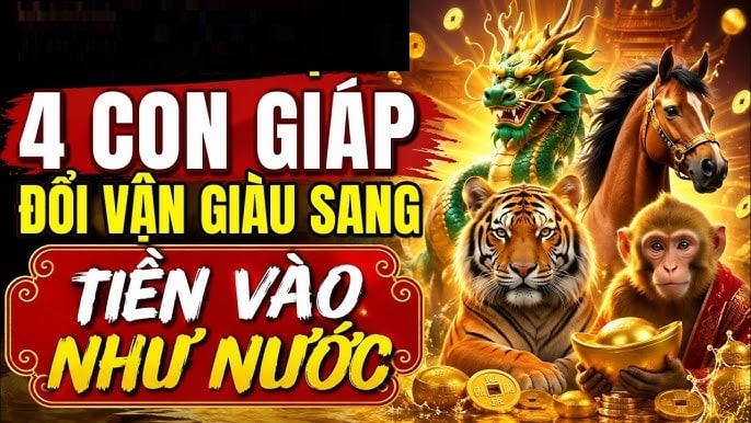 10/8/2026 nhận năng lượng vàng: 4 con giáp gom hết vận may thiên hạ