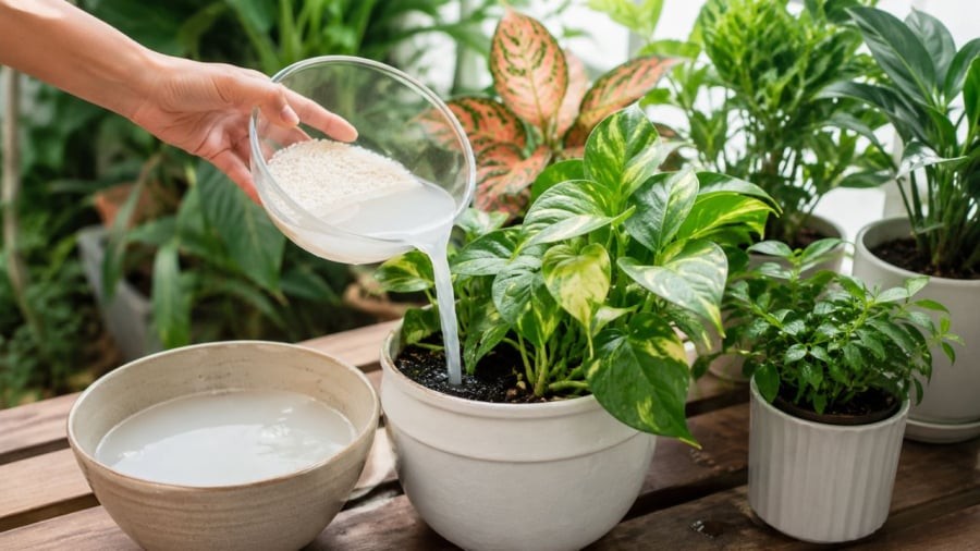 Có phải mọi loại cây đều thích nước vo gạo?