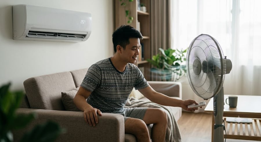 Theo nguyên lý vật lý tự nhiên, không khí lạnh luôn có xu hướng lắng xuống sàn, trong khi không khí nóng lại bốc lên cao. 