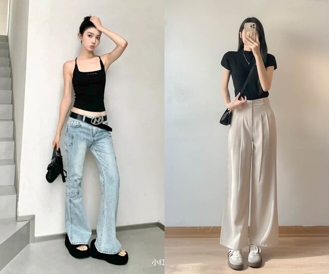 Quần cạp cao là món đồ đáng có trong tủ quần áo của phụ nữ U40, đặc biệt khi phần bụng dưới bắt đầu kém săn chắc. 