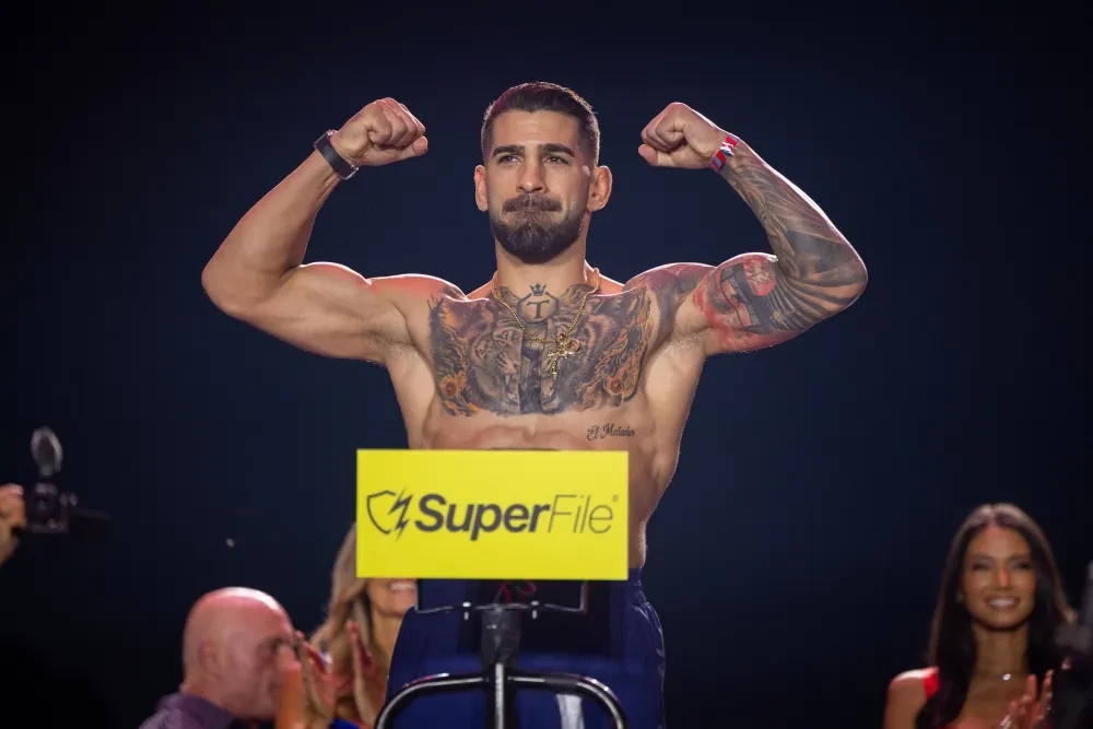Ilia Topuria tại sự kiện UFC Freedom 250