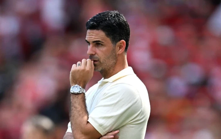 Arteta đối mặt áp lực bảo vệ ngôi vương Ngoại hạng Anh. Ảnh: Getty.