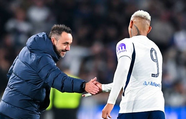 De Zerbi đang muốn nâng cấp chất lượng cho hàng công Spurs. Ảnh: Getty.