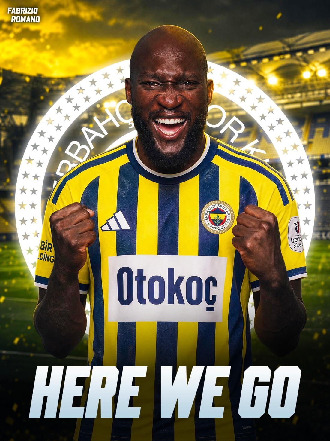 Romelu Lukaku được cho sắp gia nhập Fenerbahce. Ảnh: Fabrizio Romano/X.com.