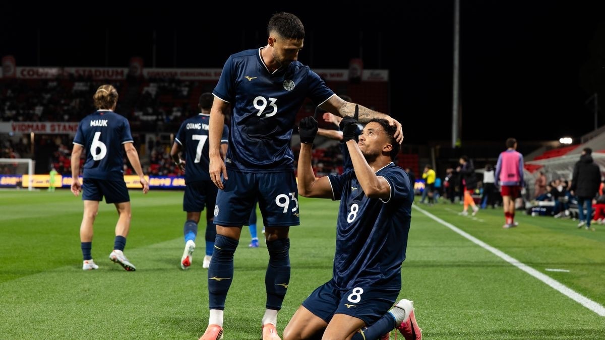 Công An Hà Nội có chiến thắng lịch sử tại AFC Champions League Elite. Ảnh: AFC.