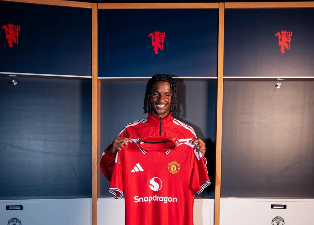 Man Utd đã chiêu mộ Tynan Thompson. Ảnh: Manchester United.