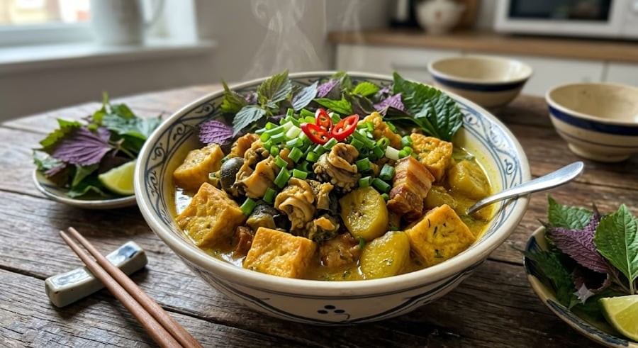 Chuối xanh khi đem kho hoặc luộc chín sẽ tiết ra hàm lượng pectin và tannin cao – hai hợp chất có khả năng chống viêm, kháng khuẩn và bảo vệ niêm mạc dạ dày rất hiệu quả.


