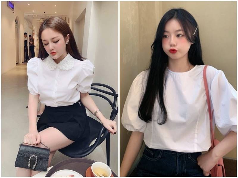  Quần jeans ống đứng hoặc dáng ôm phù hợp với những mẫu áo có phần tay phồng rõ, giúp cân bằng tỷ lệ giữa phần trên và phần dưới.
