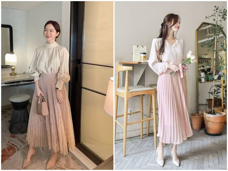 Về màu sắc, các gam trắng, kem, be, xanh nhạt hay hồng pastel vẫn là lựa chọn dễ ứng dụng.