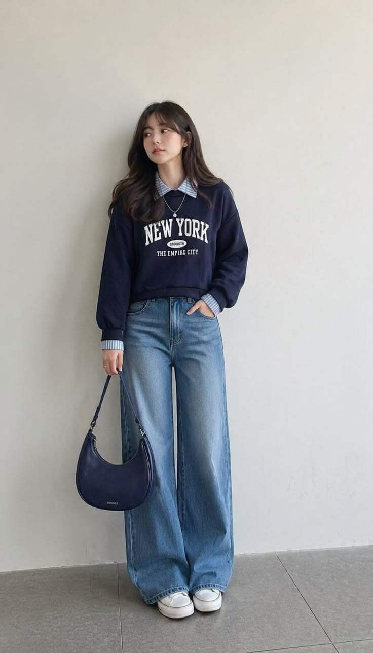 Không quá dày như áo len mùa đông, sweater mang lại cảm giác thoải mái và đủ ấm cho những ngày thu dịu mát.