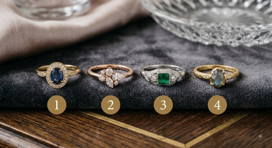 Chọn chiếc nhẫn bạn ấn tượng nhất để khám phá điều may mắn đang chờ đợi bạn.