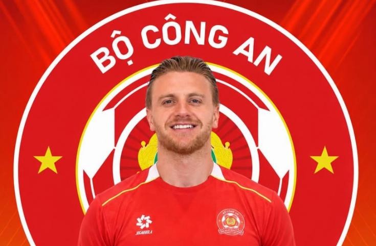 Công an TP.HCM chính thức chiêu mộ Jason Cumings. Ảnh: CLB Công an TP.HCM