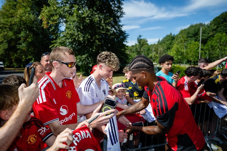 Marcus Rashford có thể đem về cho Man Utd khoản 'lợi nhuận thuần' đáng kể nếu ra đi hè này. Ảnh: Manchester United FC.