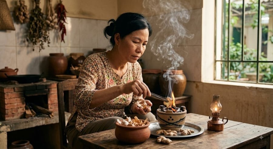 Tháng 7 âm lịch thường đi kèm với những cơn mưa dầm, thời tiết nồm ẩm khiến nhà cửa trở nên lạnh lẽo, ám mùi ẩm mốc. 