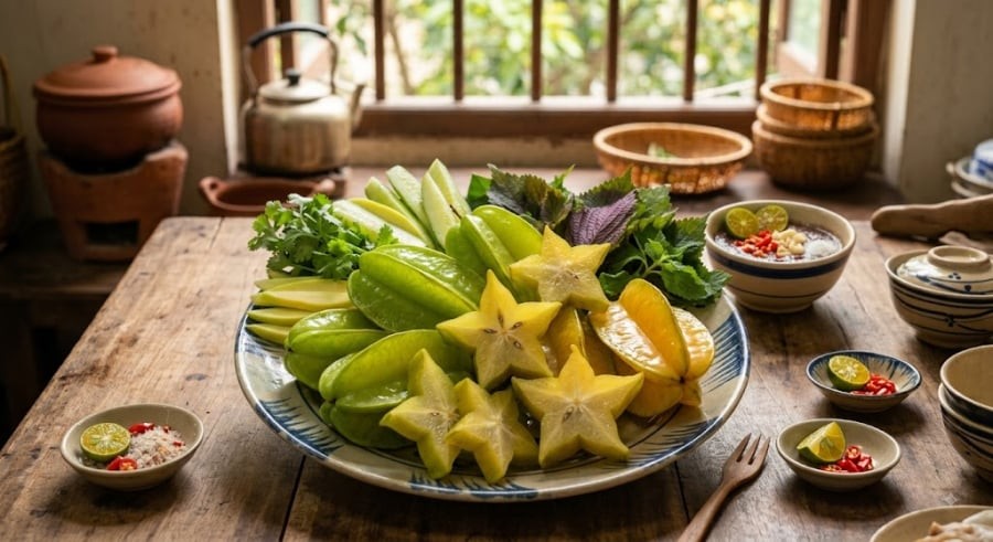 Bên cạnh lượng chất xơ cao, khế còn chứa nhiều vitamin C, beta-carotene và axit gallic.