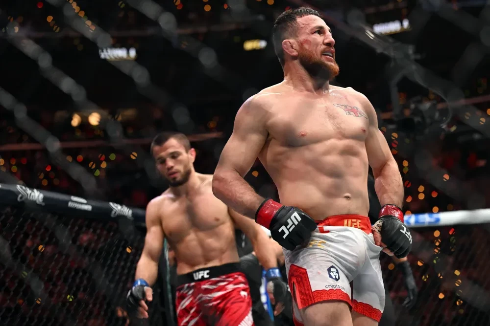 Merab Dvalishvili thi đấu tại UFC 311 ở Intuit Dome