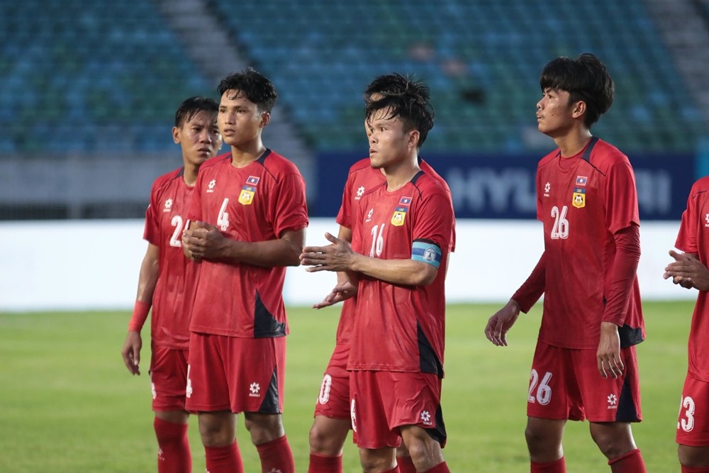 ĐT Lào có chiến dịch ASEAN Cup thất vọng. Ảnh: LĐBĐ Lào.