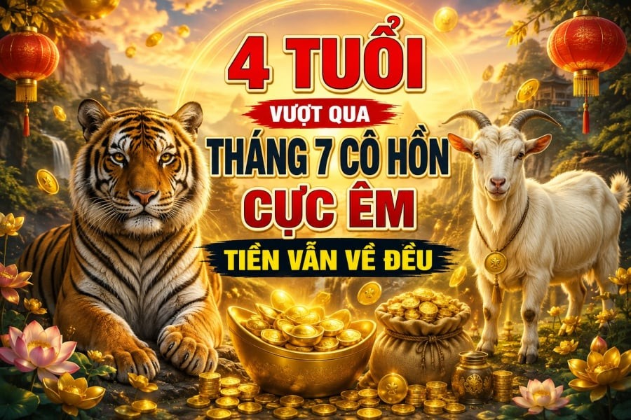 Đây là những tuổi được ví như “đi qua tháng 7 Cô hồn cực êm”, tiền bạc vẫn có dòng chảy đều đặn nếu biết nắm bắt đúng cơ hội.