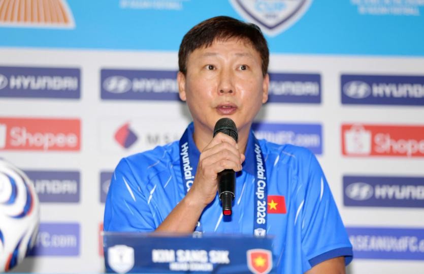 Ông Kim Sang-sik có quyền tự tin vào đội hình tuyển Việt Nam. Ảnh: VFF
