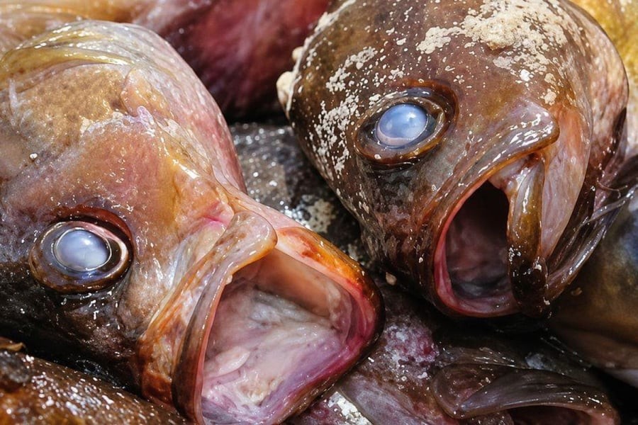 Cá có mùi khai, mùi chua hoặc mùi hóa chất


