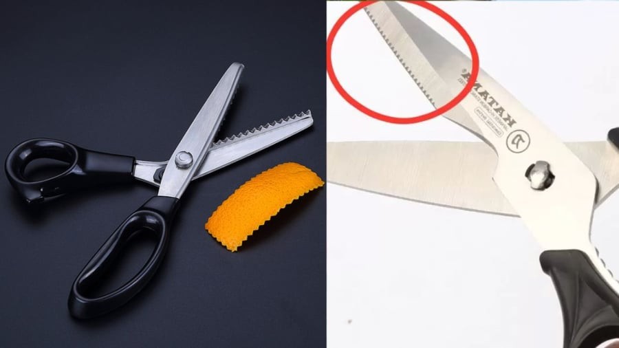 Phần răng cưa ở lưỡi kéo có công dụng giữ đồ vật chắc hơn, cố định vị trí, tránh trơn trượt khi cắt.