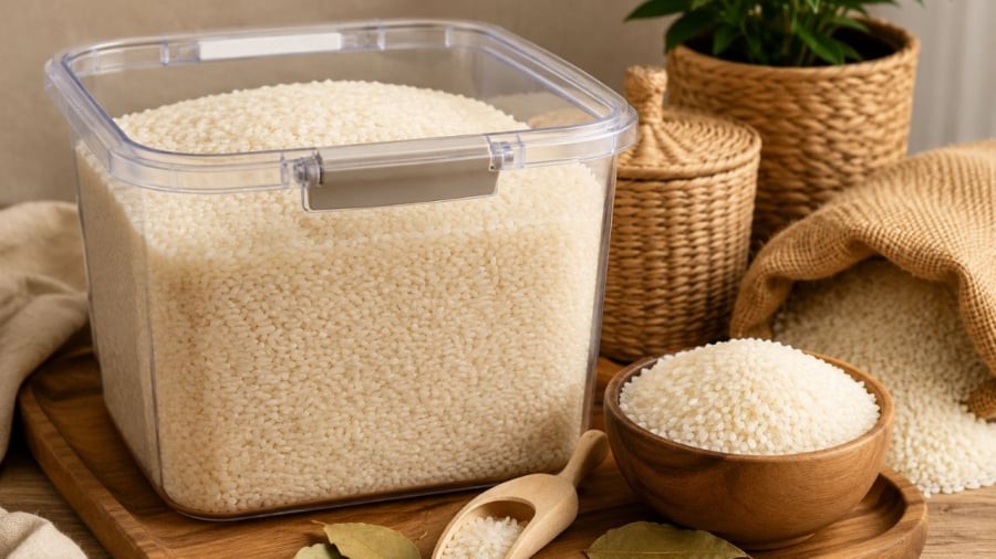 Bảo quản gạo đôi khi rất đơn giản