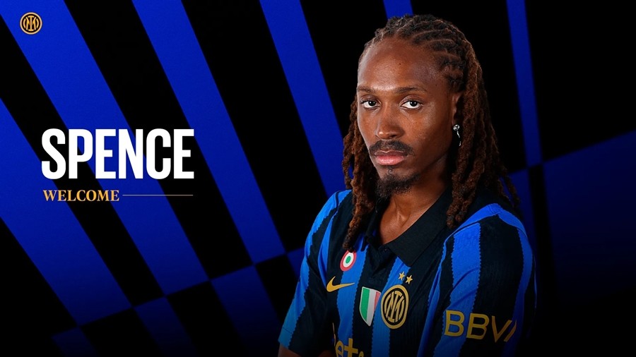 Djed Spence chính thức gia nhập Inter Milan. Ảnh: Inter Milan FC.