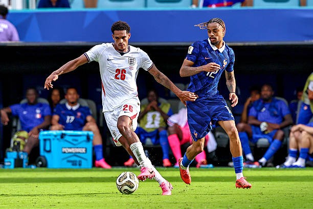 Jarell Quansah trong màu áo Tam sư ở World Cup 2026. Ảnh: Getty Images.
